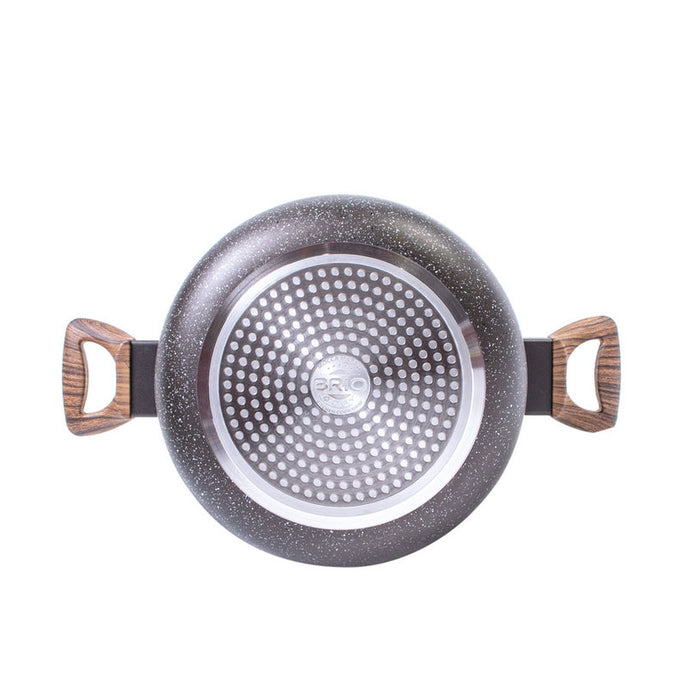 POT 24CM 4.8L INDUCTION BRIO MOCCA MARBLE