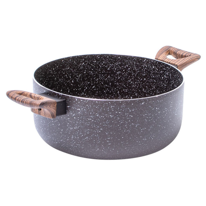 POT 24CM 4.8L INDUCTION BRIO MOCCA MARBLE