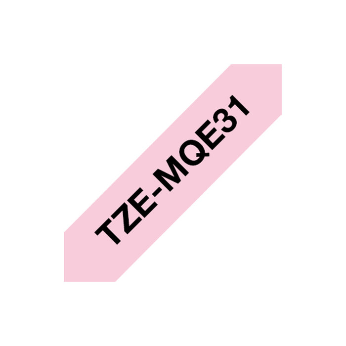 LAMINATED TAPE 12MM PINK 4M BROTHER TZE-MQE31