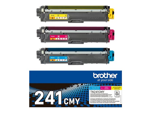 BROTHER TN241C/M/Y rainbow pack multi pack toners C/M/Y 1400pages/cartridge