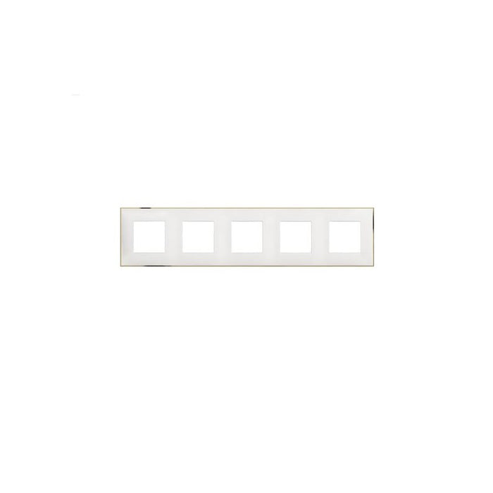 FIVE FRAME CLASSIA LEGRAND - WHITE WITH CHROME