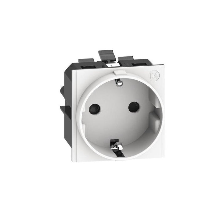 CONTACT SHUKO 2 P+E 16 A 250 V WITH AUTOMATIC CLAMPS LIVING NOW LEGRAND - WHITE