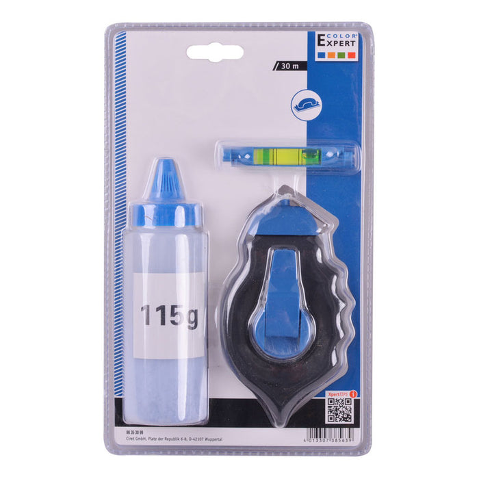 SET OF PLUMBING, MARKING THREAD 30M, CHALK AND CIRET LEVEL