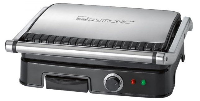 Clatronic KG 3487 electric grill (2000W table-top, black and silver)