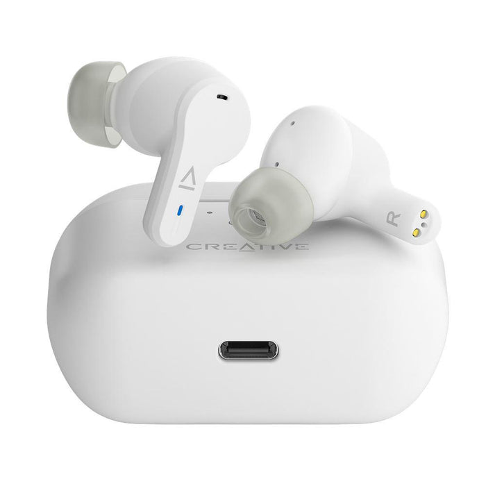 Bluetooth headphones-plugs Creative Zen Air Pro - White, ANC