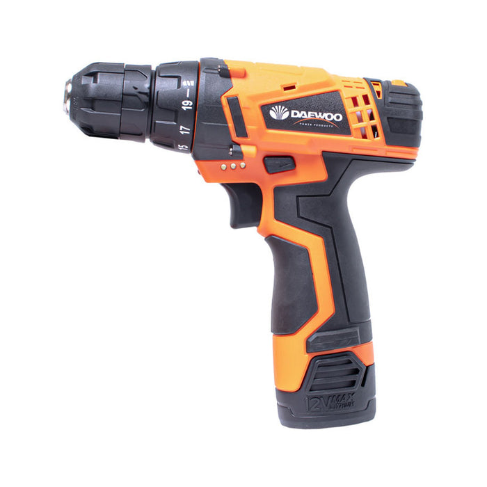 DAEWOO DALD1210 CORDLESS DRILL 12 V, 18.00 nm, NUMBER OF BATTERIES 1, 1.30 Ah