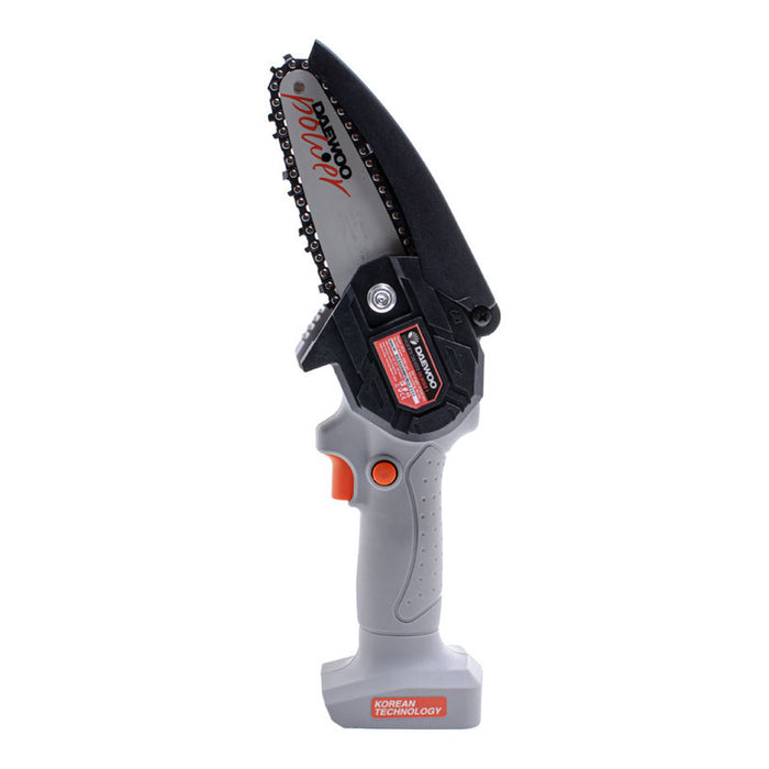 BATTERY MINI CHAIN SAW DAEWOO DALMCH18-1 20 V, BAR LENGTH 10.00 cm, WITHOUT BATTERY AND CHARGER