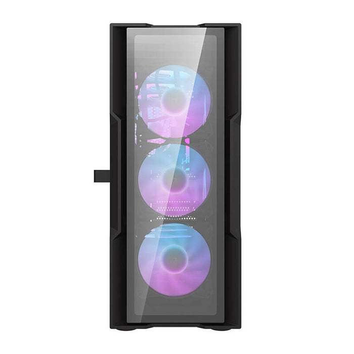 Darkflash DK431 Glass computer case (black) + 4 RGB fans