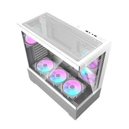 Darkflash DS900 AIR computer case (white) + 6 ARGB fans