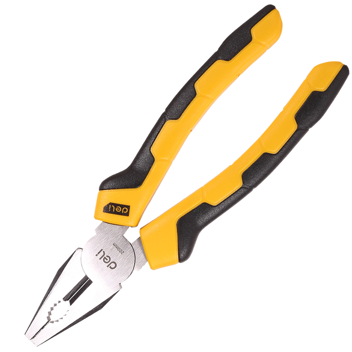 Combination pliers 8" Deli Tools EDL2008 (yellow)