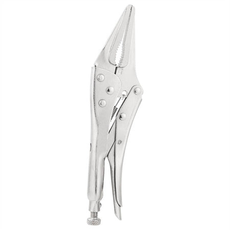 Long Nose Locking Pliers 9" Deli Tools EDL20015B (silver)