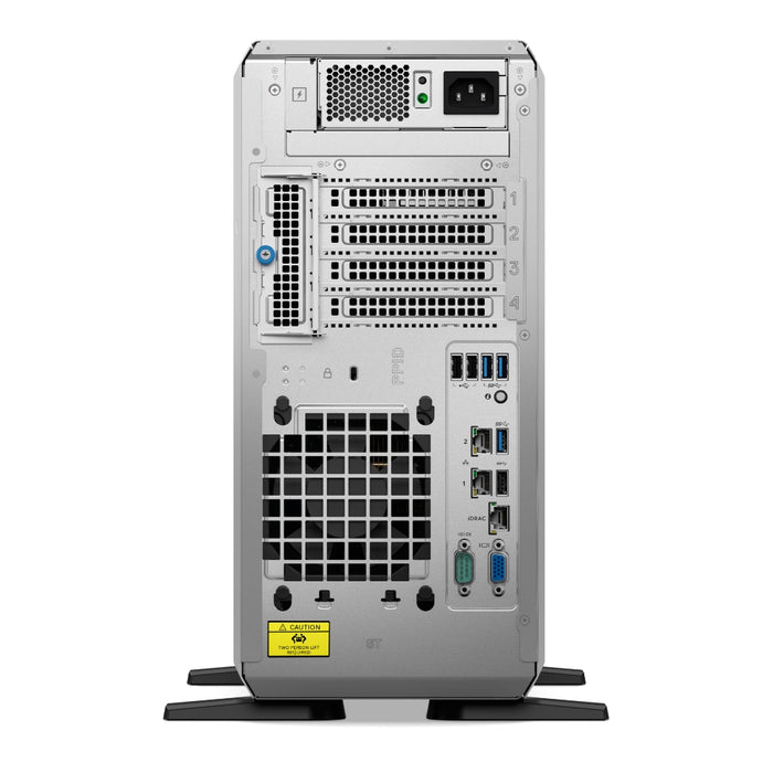 Dell PowerEdge T360, Chassis 8 x 3.5 HotPlug, Intel Xeon E-2414, 16GB DDR5 UDIMM, 1x480GB SSD SATA RI, Bezel, Broadcom 5720 Dual Port 1Gb On-Board LOM, PERC H355 Adapter,  Full Height, iDRAC9 Basic 16G, Dual 700W Titanium, 3Y Basic Onsite