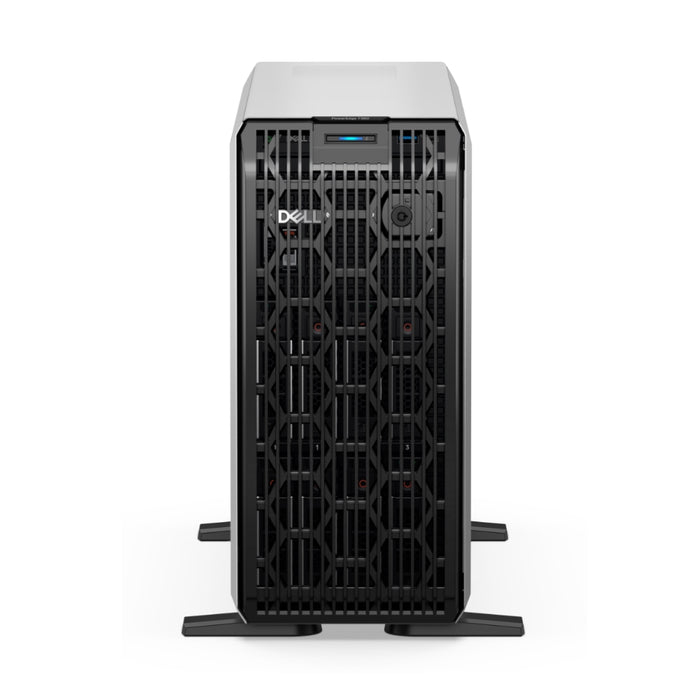 Dell PowerEdge T360, Chassis 8 x 3.5 HotPlug, Intel Xeon E-2414, 16GB DDR5 UDIMM, 1x480GB SSD SATA RI, Bezel, Broadcom 5720 Dual Port 1Gb On-Board LOM, PERC H355 Adapter,  Full Height, iDRAC9 Basic 16G, Dual 700W Titanium, 3Y Basic Onsite