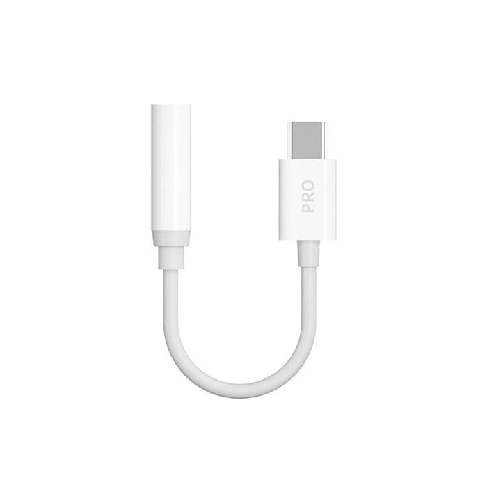 Dudao audio adapter headphone adapter from USB Type C to mini jack 3.5 mm white (L16CPro white)