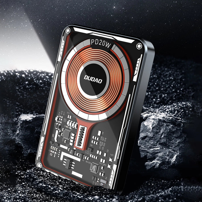 Dudao TGK1 power bank with MagSafe wireless charger 20W 10000mAh black (TGK1-black)