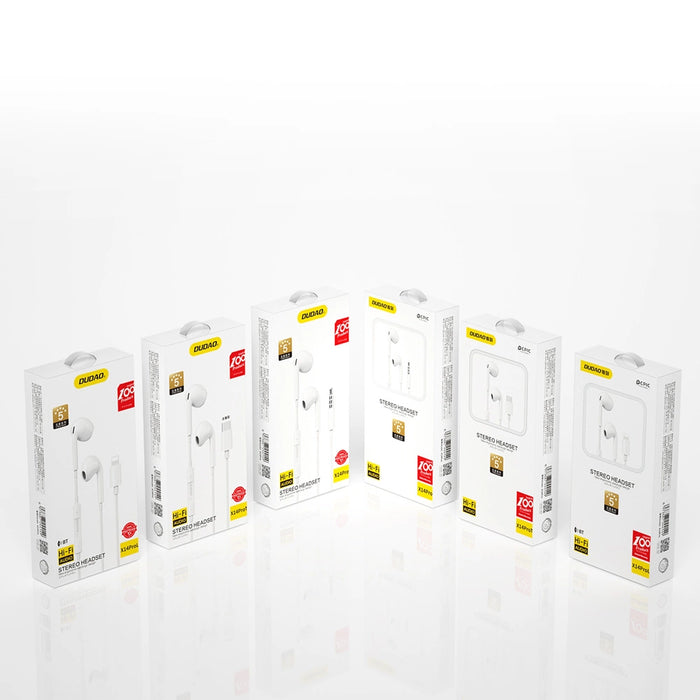 Dudao X14PROL-W1 in-ear headphones with Lightning connector white (X14PROL-W1)