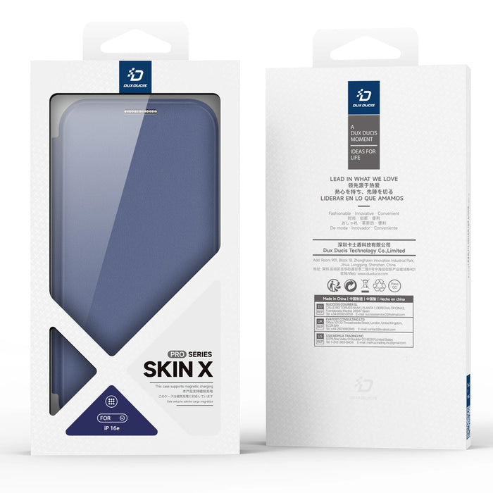 Dux Ducis Skin X Pro Case with MagSafe for iPhone 16e - Blue