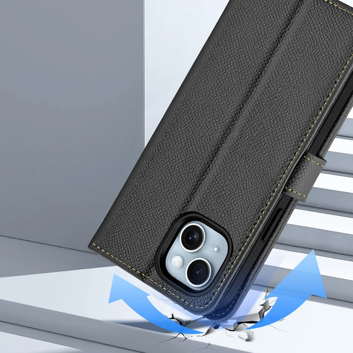 Dux Ducis Lawa Leather Case for iPhone 15 - Black