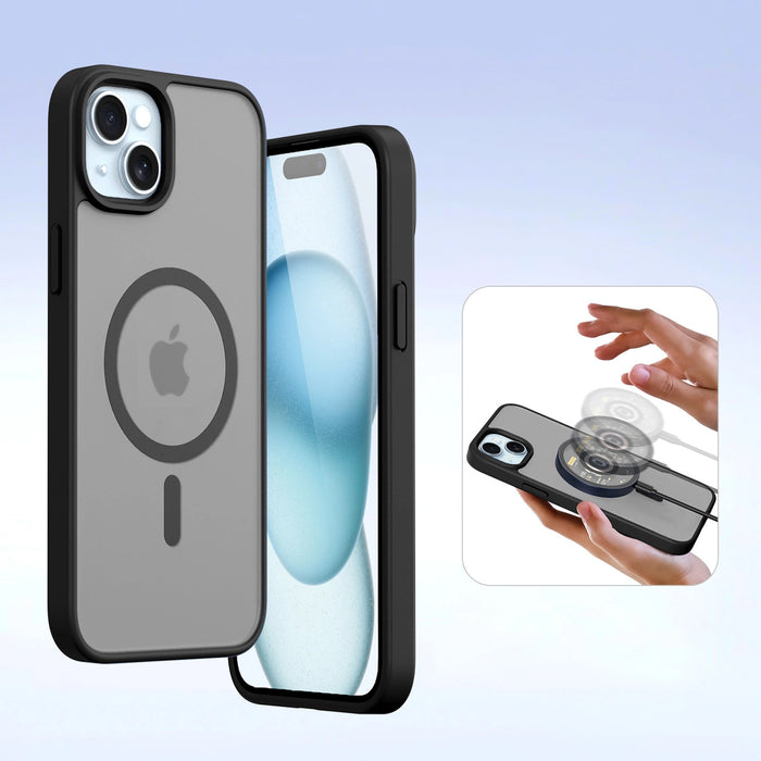 Dux Ducis Lawa Leather Case for iPhone 15 - Black