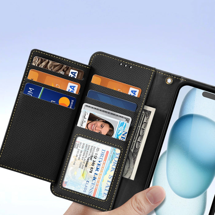 Dux Ducis Lawa Leather Case for iPhone 15 - Black