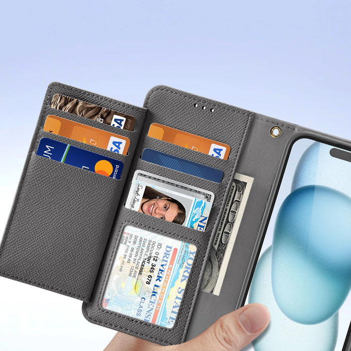 Dux Ducis Lawa Leather Case for iPhone 15 - Gray