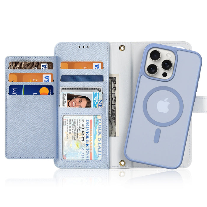 Dux Ducis Lawa Leather Case for iPhone 15 - Blue
