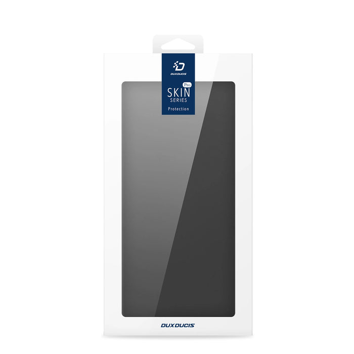 Dux Ducis Skin Pro Case for Samsung Galaxy S25 Edge with Flip and Card Slot - Black