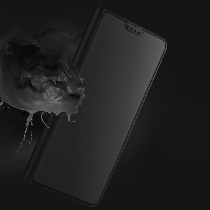 Dux Ducis Skin Pro Case for Samsung Galaxy S25 Edge with Flip and Card Slot - Black