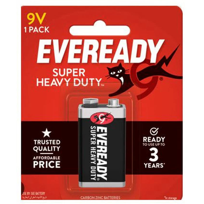 BATTERIES ENERGIZER EVEREADY HD 9V