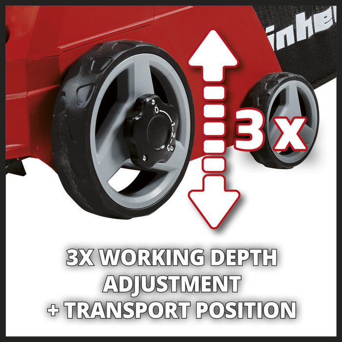 ELECTRIC CULTIVATOR-AERATOR EINHELL GC-SA 1231/1 1200 W, WORKING WIDTH 31.00 cm