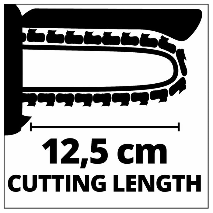 BATTERY BRUSHLESS MINI CHAIN SAW EINHELL GE-PS 18/15 LI BL 18 V, BAR LENGTH 15.80 cm, WITHOUT BATTERY AND CHARGER, BAR LENGTH 15.80 cm