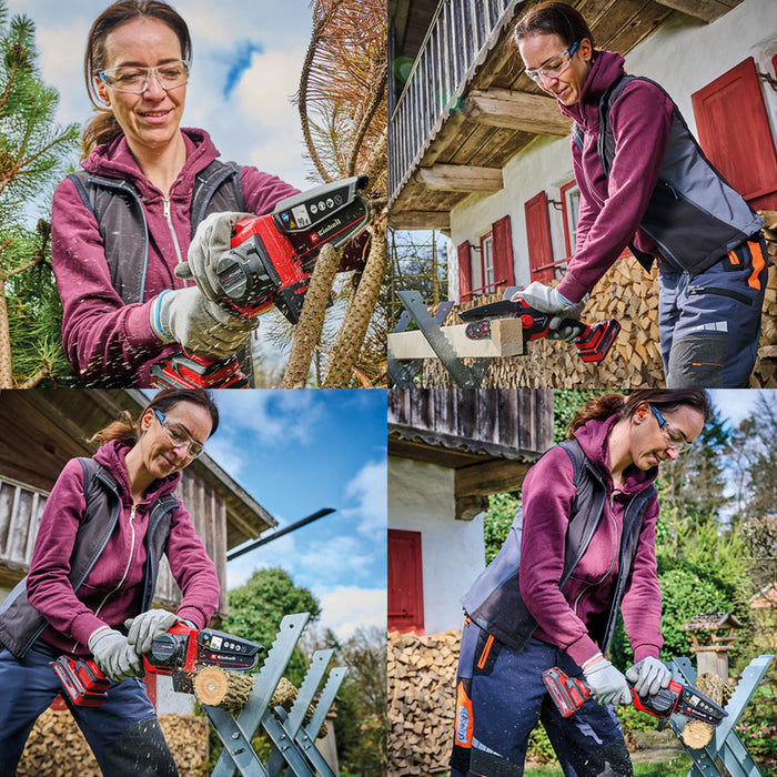 BATTERY BRUSHLESS MINI CHAIN SAW EINHELL GE-PS 18/15 LI BL 18 V, BAR LENGTH 15.80 cm, WITHOUT BATTERY AND CHARGER, BAR LENGTH 15.80 cm