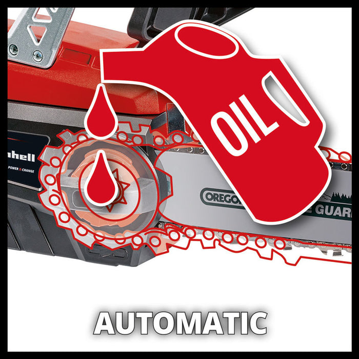 BATTERY CHAINSAW EINHELL GE-LC 18/25 LI 18 V, WITHOUT BATTERY AND CHARGER, BAR LENGTH 25.00 cm