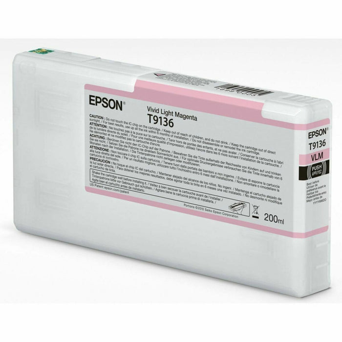 Epson T9136 Vivid Light Magenta Ink Cartridge (200ml)