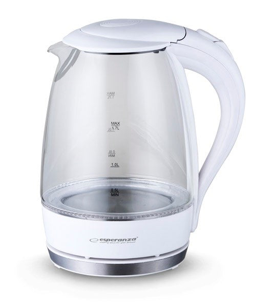 Esperanza EKK011W Electric kettle 1.7 L White, Multicolor 2200 W