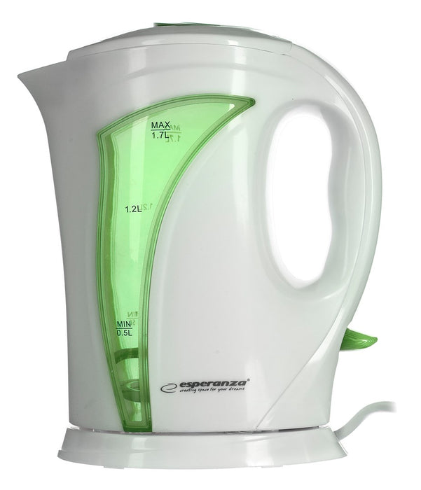 Esperanza EKK018G Electric kettle 1.7 L, White / Green