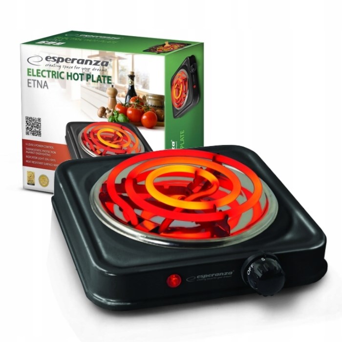 Esperanza EKH012K hob Black Countertop 21 cm 1 zone(s)