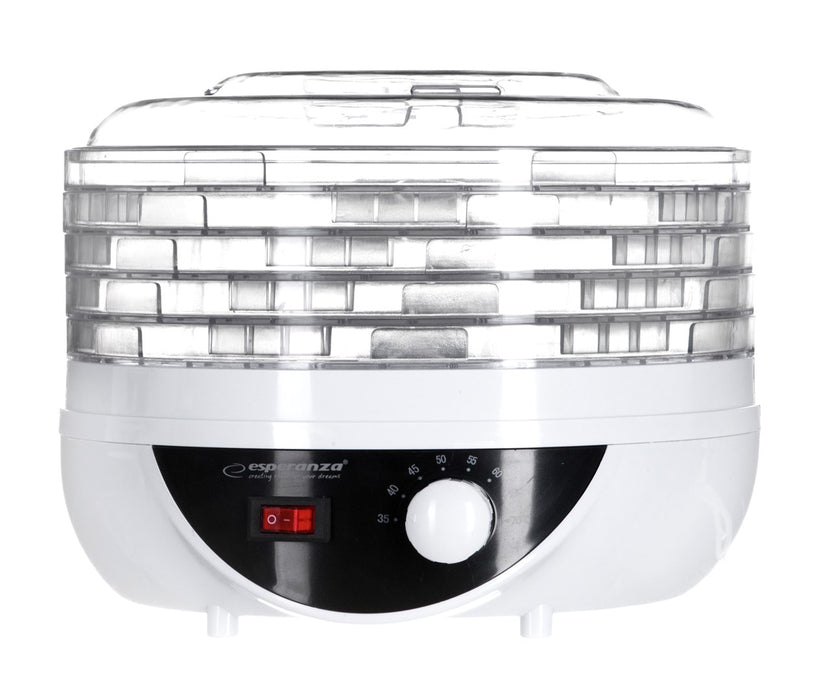 Esperanza EKD002 food dehydrator Black,Transparent,White 250 W