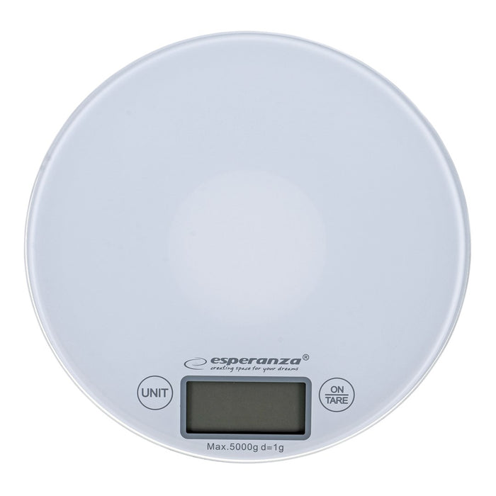 Esperanza EKS003W Electronic Kitchen Scale White Round