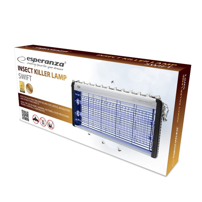 Esperanza EHQ007 ELECTRIC INSECT UV LAMP Black