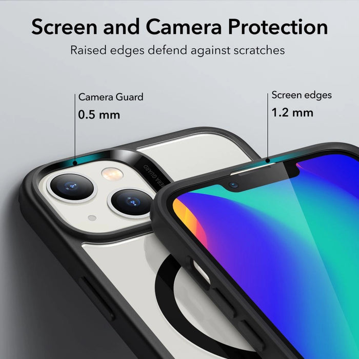 ESR Classic Hybrid Halolock Case with MagSafe for iPhone 14 Plus - Clear/Black