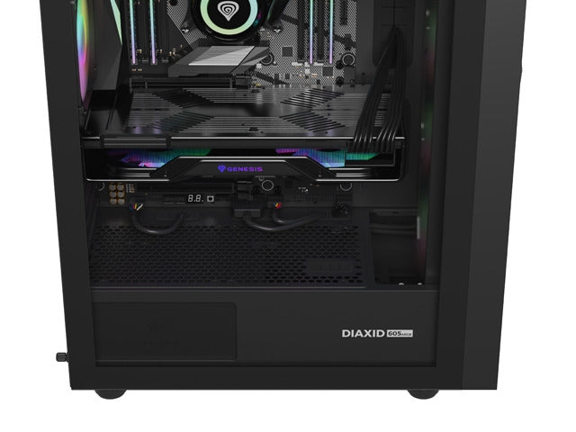 Genesis PC Case DIAXID 605 RGB Mini Tower Window, Black