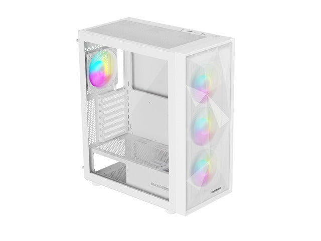 Genesis PC Case DIAXID 605 RGB Mini Tower Window, White