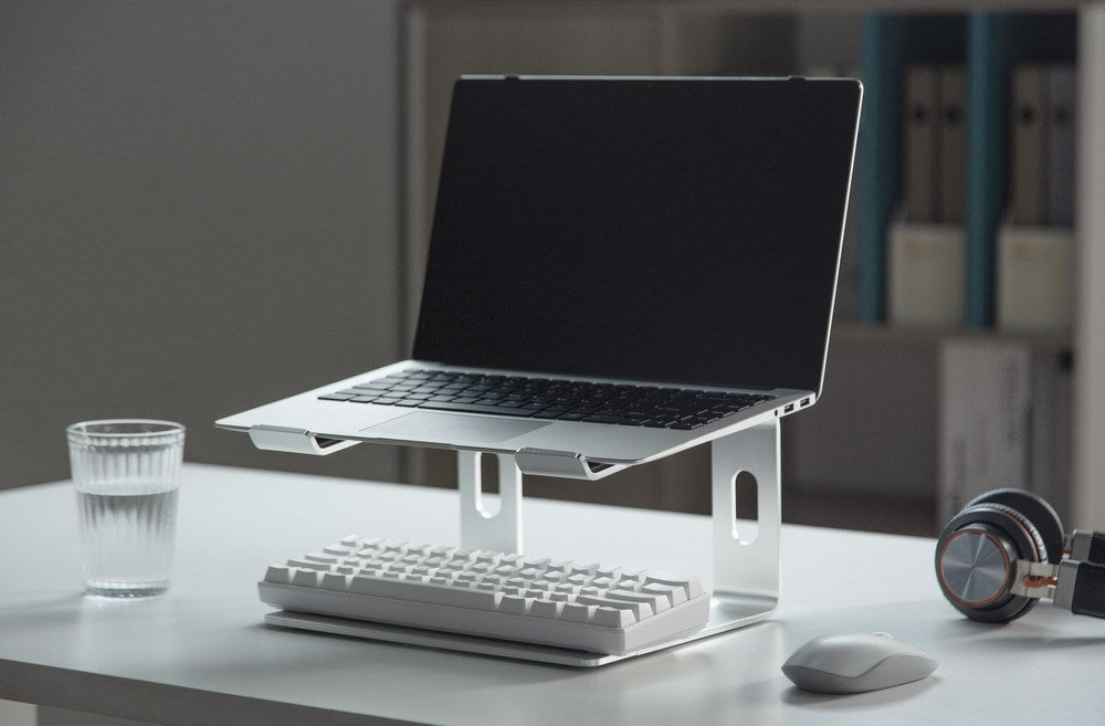 Gembird NBS-D1-01 laptop stand Aluminium, Silver 39.6 cm (15.6")