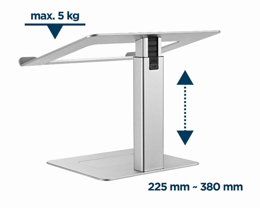 Gembird NBS-D1-02 laptop stand Silver 39.6 cm (15.6")