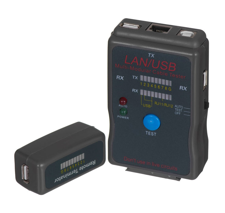 Network Cable Tester GEMBIRD NCT-2 Black