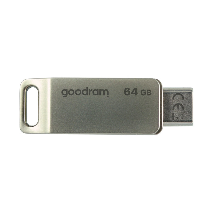Flash Drive 64GB USB 3.2 Gen 1 USB / USB C OTG ODA3 Goodram - Silver
