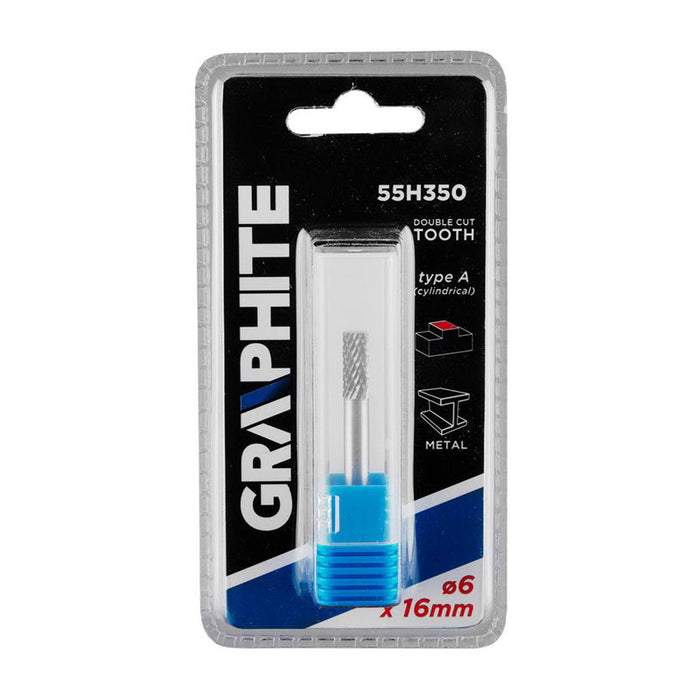 CARBIDE MILLER FOR METAL 6X16 MM GRAPHITE 55H350