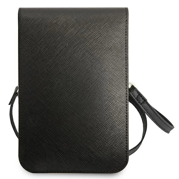 Guess Handbag GUWBSATMBK black / black Saffiano Triangle