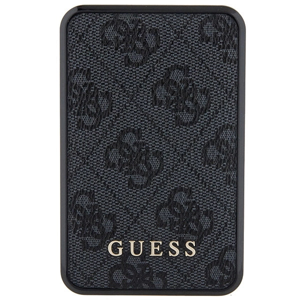 Guess Powerbank 18W GUPB10DP4GEGK 10000mAh black/black 4G Leather Metal Logo